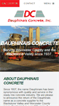 Mobile Screenshot of dauphinaisconcrete.com