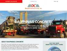 Tablet Screenshot of dauphinaisconcrete.com